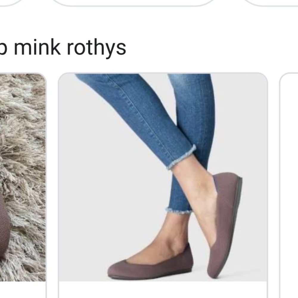 EUC size 7.5 mink rothys flats